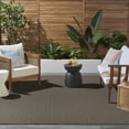 thumbnail image 4 of Nourison Horizon Indoor/Outdoor 10' x 14' Charcoal Modern Rug, 4 of 10