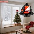 thumbnail image 2 of Stylized Metal Hanging Christmas Tree Wind Spinner - Geometric Design with Vibrant Colors & Dynamic Flame Accent for Garden Decor, 2 of 5