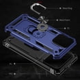 thumbnail image 5 of Allytech Rugged Case for iPhone 15 Pro, Military Grade Protection Shockproof Non-Slip Cover with Metal Rotatable Ring Stand, Magnetic Car Mount Holder Fashion Case for iPhone 15 Pro - Blue, 5 of 7