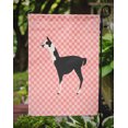 thumbnail image 3 of Carolines Treasures BB7918GF Lama Q Ara Rose Check Drapeau de Jardin, 3 of 3