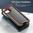 thumbnail image 4 of Compatible with iPhone Case,Rugged Heavy Duty [Compatible with Wireless Charging][ Drop Protection] Soft Shockproof Cover Phone Case (Red,iPhone 11 Pro Max), 4 of 8