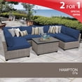 thumbnail image 2 of Hampton 7 Piece Outdoor Wicker Patio Furniture Set 07a, 2 of 7