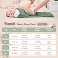 thumbnail image 4 of Saco de dormir para bebés FIEMOL de 18 a 24 meses, 100% algodón, 0,5 tog, paquete de 3, 4 of 7