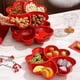 thumbnail image 1 of Snack Plates Red Divided Fruit Nut Tray Festival Serving Dishs For Home Party, 1 of 6