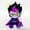 Armless purple cape, variant on Horned Demon Girl Stuffed Plush Doll, Colorful Fantasy Character Plush Toy, Soft Collectible Gift for Teens & Cartoon Fans