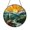 Acrylic 3.5 Inch, variant on Mountain Summit Hiker Ornament – Artistic Landscape Design