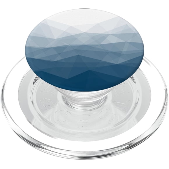 PopSockets PopGrip para MagSafe, azul, cielo marino, geométrico