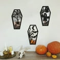 thumbnail image 3 of DFC Classic Bat Pumpkin Shape Wood Plus Sticker Wall Hanging Decoration, 3 of 5