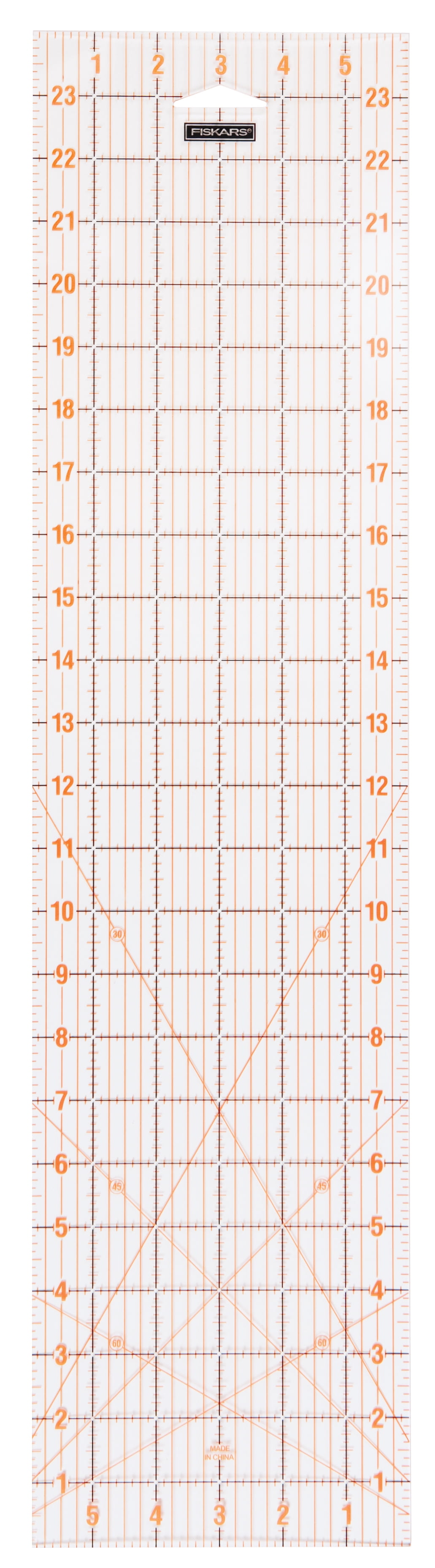 Easy to Store /& Travel Fiskars Ruler 6 x 24in Folding Acrylic Ruler by Fiskars