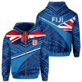 thumbnail image 3 of Sudadera con capucha y cremallera con emblema nacional de la bandera de Fiji, sudadera con estampado 3D, sudaderas unisex para hombres y mujeres, sudadera con capucha de gran tamaño, jerséis de moda p, 3 of 4