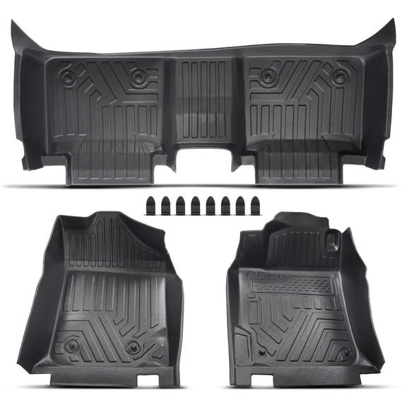 maXpeedingrods Floor Mats Replacement for Toyota Camry 2007 2008 2009 2010 2011, Front & 2nd Row Floor Liner Set TPE Rubber All Weather Protection Camry Car Mats(Black)