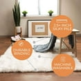 thumbnail image 4 of Super Area Rugs Plush Soft 7 x 5 Foot X Large Sheepskin Shag Faux Fur Rug, 4 of 6