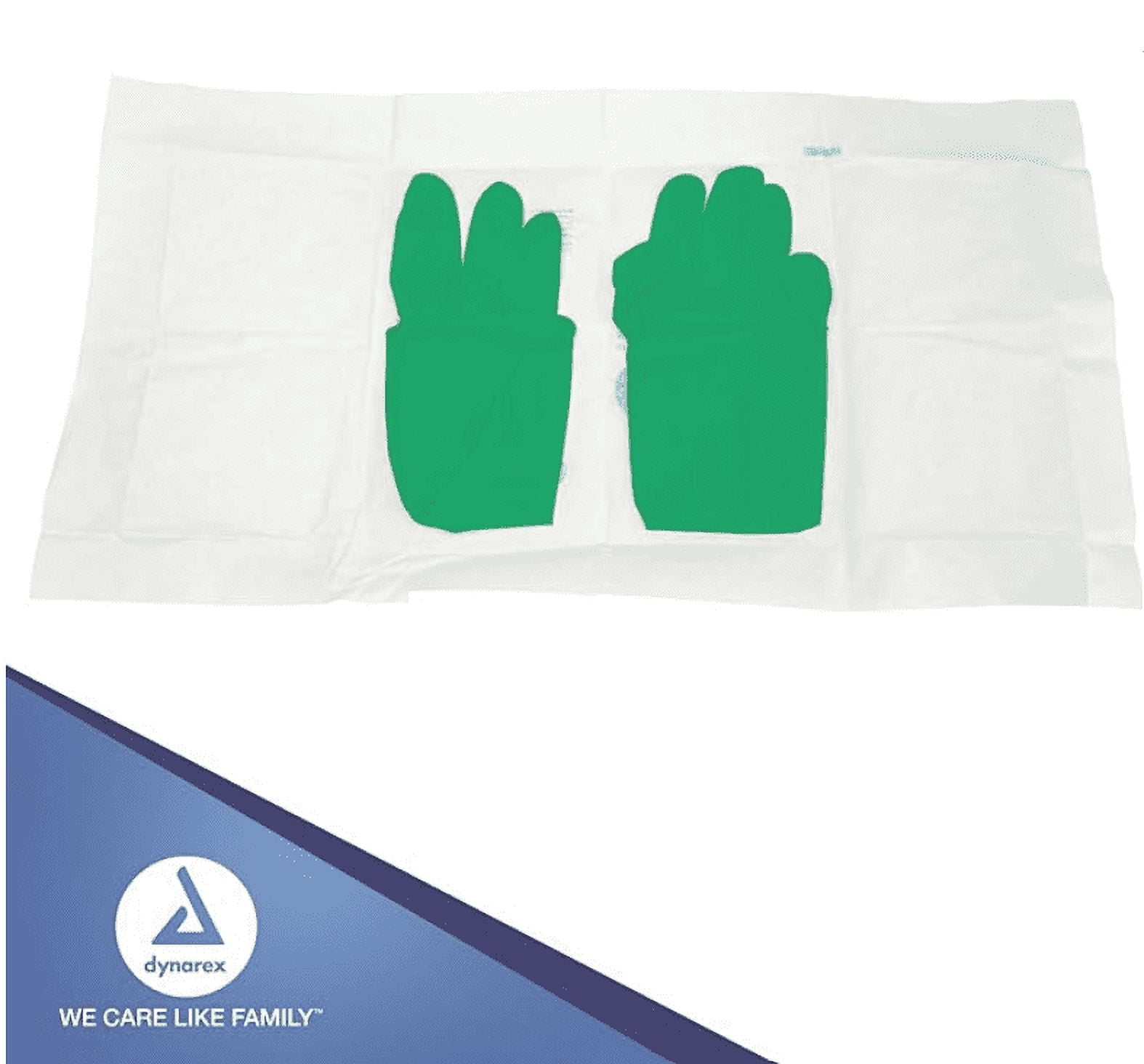 Dynarex Sterile Nitrile Surgical Gloves, Powder-Free and Puncture-Resistant Nitrile Gloves, 5-8 Mil, Sizes 6/6.5/7/705/8, White, Box of 50 or Case of 200