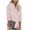 Pink, variant on Lindreshi Long Sleeve Shirts for Women Women's Tops Striped Printed Single Breasted Long Sleeve Shirt Cotton Linen Tops
