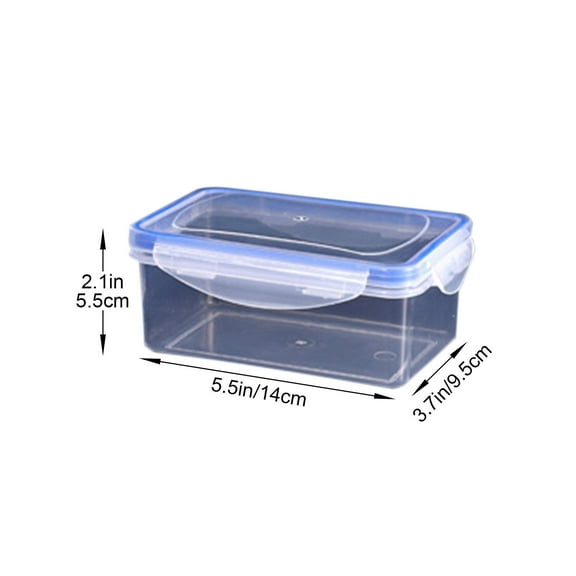 RyanK Tupperware Kitchen Refrigerator Rectangular Food Container Microwave Heat Plastic Lunch Box Food Lunch Box Fruit Storage Sealed Box A