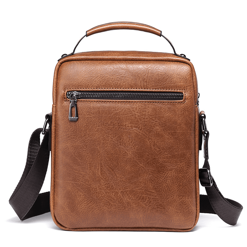 WEIXIER Anti Theft Sling Bag Shoulder Crossbody Backpack Waterproof Chest Bag with USB for Men (Brown)