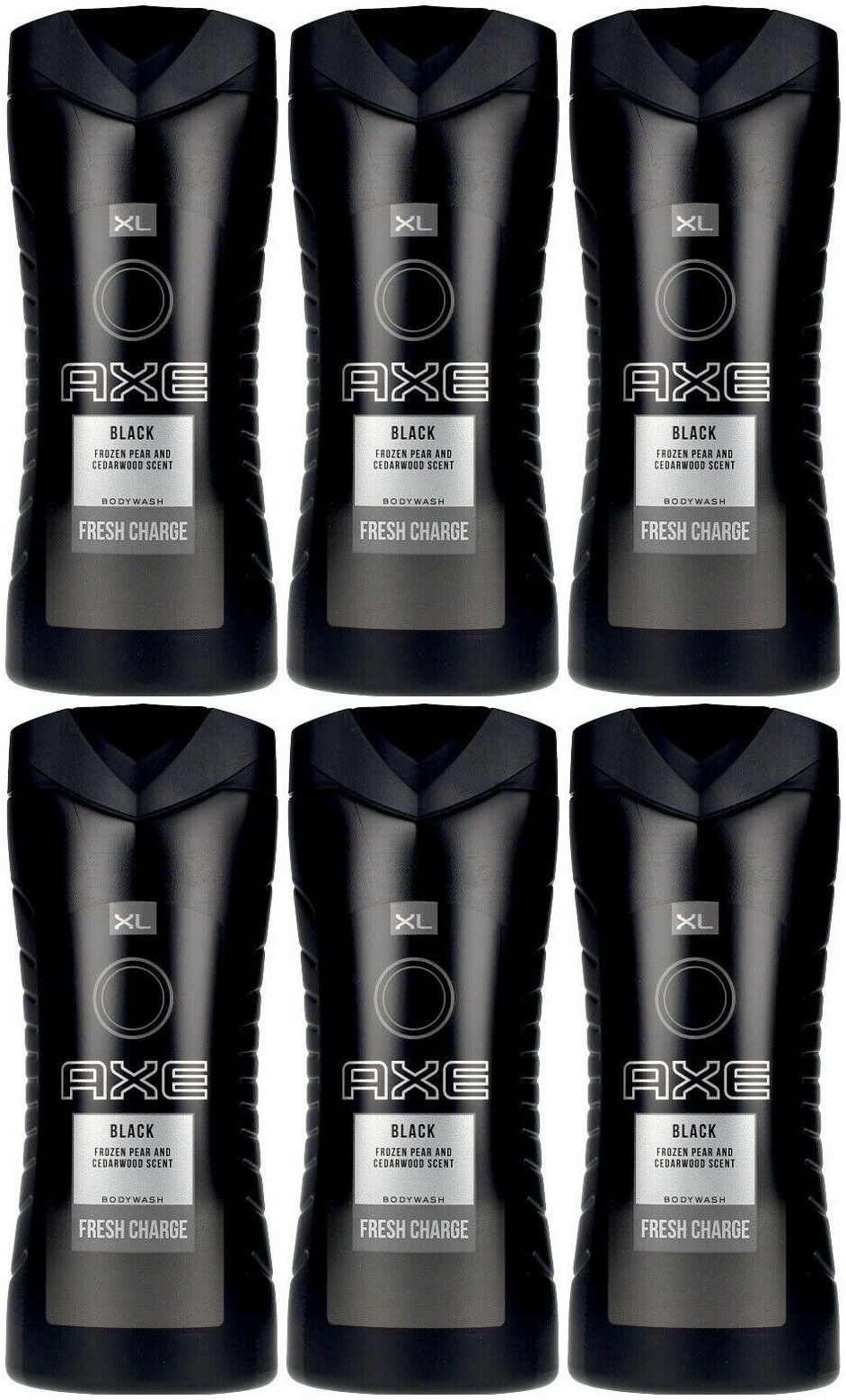 Axe Black Frozen Pear and Cedarwood Scent Body Wash, Fresh Charge, 400