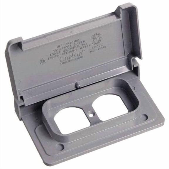 Carlon Lamson & Sessons E98DHGN-CAR Single Gang Weatherproof Duplex Box Cover