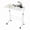 White, variant on CONCETTA Adjustable Height Mobile Standing Desk with Wheels, 16"x31.5" Small Rolling Computer Desk for Home Office, White