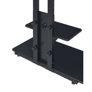 Proman Products The Panamera TV Stand - Adjustable Mount - Black