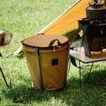 thumbnail image 6 of Camping Trash Can Folding Outdoor Trash Container Large Capacity Foldable Rubbish Holder with Handle Picnics Garbage Can, 6 of 12