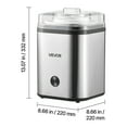 thumbnail image 4 of VEVOR Ice Cream Maker, 2.11 Qt. Large Capacity, Electric Automatic Ice-Cream Machine, with Easy Operation & Cleaning, Stainless Steel Shell, for Homemade Frozen Yogurt, Fruit Sorbet, Gelato, Silver, 4 of 9