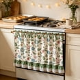 thumbnail image 2 of Clearance Stove Curtain for Farmhouse Kitchen Decor Decorative Cabinet Dishwasher Cover with RuffleTrim and Bow Ties Cafe Curtain for Country Cottage Stove, 2 of 6
