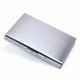 thumbnail image 3 of Tarjetero de metal para tarjetas de visita (plateado), cartera protectora para tarjetas de crédito, bloque contra robo de identidad, carcasa de metal de aluminio y acero inoxidable, 3 of 5