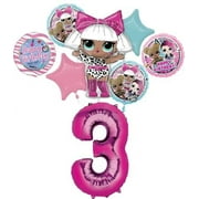 LOL Surprise 3rd Birthday Party Supplies Balloon Bouquet Decorations