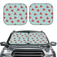 thumbnail image 6 of Lsque Watermelon 2 PCS Windshield Sun Shade | CarFoldable Window Covers | Car Accessories Reflect UV for Universal Cars SUV Truck | Medium, 6 of 7