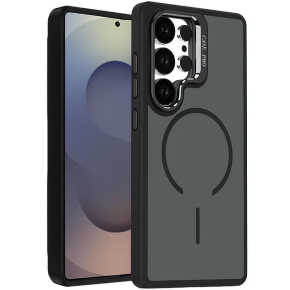 XPM for Samsung Galaxy S26 Ultra Phone Case, Ultra Premium Matte Magnetic Metal Camera Stand Hybrid Drop Protection Shockproof Design Cover for Galaxy S26 Ultra (Black)