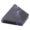 thumbnail image 3 of Figuras piramidales de amatista y fluorita de cristal morado natural, artículos de decoración para el hogar, 3 of 15
