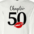 thumbnail image 4 of Inktastic Chapter 50 Fiftieth Birthday with Red Lips Long Sleeve T-Shirt, 4 of 5
