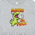 thumbnail image 4 of Inktastic Rawr I'm Two Dinosaur Girls Toddler Dress, 4 of 5