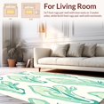 thumbnail image 2 of ODIKA 2'x3' Machine Washable Non-Slip Area Rug, Mystic Meadow Abstract Interlocking Motif High Traffic Rug, Green, 395113, 2 of 7