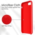thumbnail image 3 of Liquid Silicone Gel Rubber Case Soft Microfiber Cloth Lining Cushion Compatible with iPhone 8/ iPhone 7 Red, 3 of 6