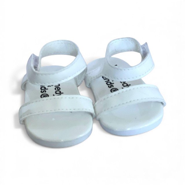 Sandalias para Muñecas MBD Blancas para Muñecas de 46 cm