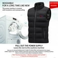 thumbnail image 4 of Babysbule Mens Jackets Outdoor Warm Clothing Heated For Riding Skiing Fishing Charging Via Heated Coat, 4 of 7