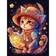 thumbnail image 1 of Pintura de diamante 5D DIY completo redondo taladro gato erizo Kit decoración del hogar (A2827) Hugtrwg Para estrenar, 1 of 9