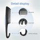 thumbnail image 4 of Peine de dientes anchos, peine de ducha con gancho, bueno para cabello rizado mojado y seco, peines premium sin enredos, color negro., 4 of 5