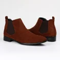 thumbnail image 6 of Men's Chelsea Boots Suede & Leather Casual & Formal Stylish Classic Slip-On Ankle Dress Boots, 6 of 7