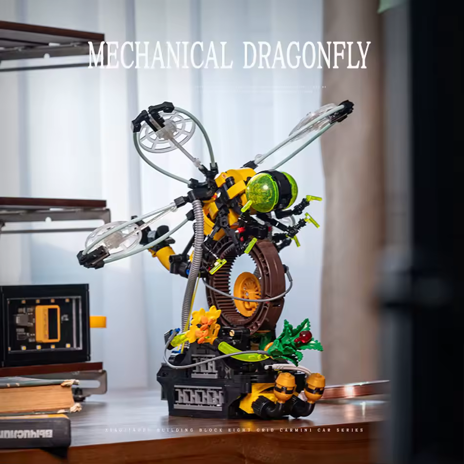 thumbnail image 4 of GZBrick Mechanical Dragonfly Building Sets Compatible with Lego Insect Steampunk for Boy Girls 548PCS, 4 of 7