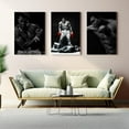 thumbnail image 2 of Muhammad Ali Canvas Wall Art by DreamController Set of 3 - 16x24 inches Wall Decor | HD Printed & Wooden framed wall art | Modern Wall Decor for Gift | Kids Room Decor | Made in USA, 2 of 5