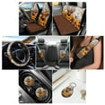 thumbnail image 2 of Renewold Highland Cow Sunflower American Tribal Brown Car Seat Cover Set 11 PCS for Men Women, Soft Car Seat Protector with Steering Wheel Seat Belt Cover Cup Holder Key Ring Auto Accessories Decor, 2 of 7