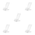 thumbnail image 1 of crativent Acrylic Cellphone Rack Tabletop Support Racks Storage Holders Display Stand Transparent 100*70*58mm 5Set, 1 of 6