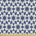thumbnail image 2 of Ambesonne Art Deco Fabric by the Yard Upholstery, Stars and Shapes, 3 Yards, Blue Violet Dark Violet, 2 of 5