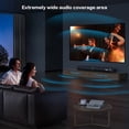 thumbnail image 6 of TOPVISION 2.2CH Sound Bar for TV, 100W TV Sound Bar with Bluetooth 5.3/HDMI ARC/Optical/AUX/USB, 3 Equalizer Modes, Bass Effect, 2 in 1 Detachable Soundbar for TV/PC/Gaming/Projectors, 6 of 8