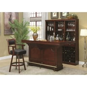 Coaster Company Traditional Bar Cabinets with Wine Rack, Cherry