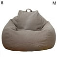 thumbnail image 2 of jiaroswwei Solid Color Cloth Lazy Lounger Bean Bag Sack Chair Sofa Dust Cover Decoration, 2 of 8
