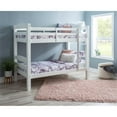 thumbnail image 2 of Linon Levi Twin over Twin Wood Bunk Bed in White, 2 of 14